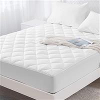 Imperial Rooms Mattress Protector 30cm Deep Fitted Stretch Skirt Mattress Cover Adjustable Mattress Pad Shrink Resistant Anti-Allergy Quilted Bed Cover