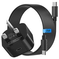 25W USB C Plug for Samsung Fast Charger Plug and Cable 3M, Super Fast Charger for Samsung Galaxy S25/S24 Ultra/S24+/S23+/S22 Ultra/S21/S20/A13/A53/Note 20/10, USB C Type C for samsung Phone Charger