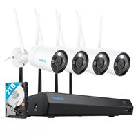 Reolink 4K CCTV Security Camera Systems with Person/Vehicle Detection, NVR with 2TB HDD, 8MP Outdoor IP Camera, 24/7 Recording, Night Vision, Home Surveillance Kits