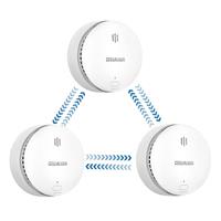 Smoke Alarm,10 Years Battery Life,Interlinked Smoke Alarms, Fire Alarms for Home Scotland Interlinked,Smoke Detector Can Remote Control,Compliant with EN14604, CE Certified