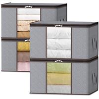 Lifewit Clothes Storage Boxes, Large Moving Boxes Storage Bags Packing Boxes