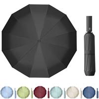 Maibar Umbrella Windproof Strong Compact 24 Ribs Waterproof Umbrella Folding Travel Umbrellas Wind proof Parasols for Men and Women