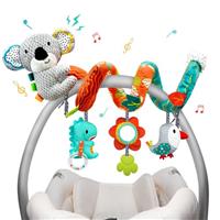 XIXILAND Pram Toy for Babies 0-6 Months, Car Seat Spiral Hanging Sensory Toy for Newborns, Pushchair Stroller/Crib/Cot for 0 3 6 9 12 Months Boys Girls