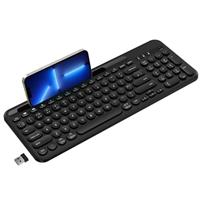 cimetech Wireless Keyboard, 2.4G Ergonomic Keyboard with Number Pad, Silent USB Computer Keyboard for PC, Laptop, PC, Desktop and Windows 10/8/7/XP - Silver