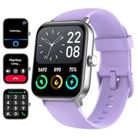 Smart Watch for Men Women - Fitness Tracker [Bluetooth Call&Alexa Built-in] with Heart Rate Monitor, Activity Tracker, Step Counter, Sleep Monitor, Smartwatch for Andriod iOS