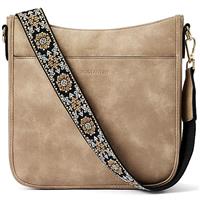 BOSTANTEN Crossbody Bags Handbags for Women Trendy Vegan Leather Hobo Purses Shoulder Handbags With Wide Shoulder Strap
