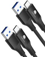 CONMDEX 2Pack USB C Cable UP to 10Gbps USB C 3.1 Gen2 USB A Android Auto Cable 3.1A Fast Charging Sync Data Transfer Cord for Samsung Galaxy S23/S22/S21/S20/S10/S9 Note 20/10/9/8 Tab S8 Pixel 7 Pro