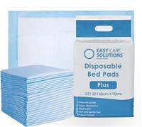 50 x Easy Care Solutions 60 x 90 cm | Plus | Premium Disposable Incontinence Bed Pads | High Absorbency Underpads, Bed Mats, Mattress Protectors, Incontinence Pads | 1 Box of 50