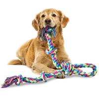 Aitmexcn Dog Rope Toys - Indestructible Chew Toys for Large & Medium Dogs, Tough Tug Toy for Teeth Cleaning & Tug of War
