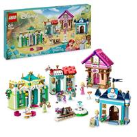 LEGO Disney Princess: Disney Princess Market Adventure, Buildable Toy for Kids, Girls & Boys with Tiana, Aurora, Ariel and Cinderella Mini-Doll Figures and 4 Houses, Imaginative Gift Idea 43246
