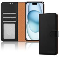 iCatchy for iPhone 15 Case Leather Wallet Book Flip Folio Stand View Magnetic Protect RFID Blocking Cover compatible with iPhone 15 (6.1") Phone Case