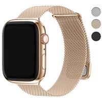 Fullmosa Compatible with Apple Watch Band 49mm 45mm 44mm 42mm 41mm 40mm 38mm for Women Men, Stainless Steel Milanese Loop Replacement iWatch Bands Ultra Series 8 7 6 5 4 3 2 1 SE