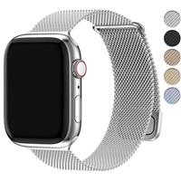 Fullmosa Compatible with Apple Watch Band 49mm 45mm 44mm 42mm 41mm 40mm 38mm for Women Men, Stainless Steel Milanese Loop Replacement iWatch Bands Ultra Series 8 7 6 5 4 3 2 1 SE