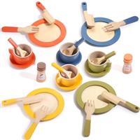 GAGAKU Wooden Toy Kitchen Dish Set