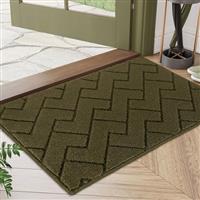 Biscpro Door Mat DoorMat Indoor Washable,Doormat Indoor Dirt Trapper Non-slip,Absorbent Inside Entrance Rug Mat for Entryway,Patio,Garden,Laundry Room,Pets