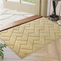 Biscpro Door Mat DoorMat Indoor Washable,Doormat Indoor Dirt Trapper Non-slip,Absorbent Inside Entrance Rug Mat for Entryway,Patio,Garden,Laundry Room,Pets