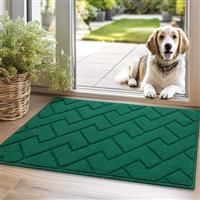 Biscpro Door Mat DoorMat Indoor Washable,Doormat Indoor Dirt Trapper Non-slip,Absorbent Inside Entrance Rug Mat for Entryway,Patio,Garden,Laundry Room,Pets