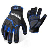 DLY Anti Vibration Gloves, Heavy Duty Work Gloves Men, Mechanics Gloves, Impact Protection Safety Work Gloves