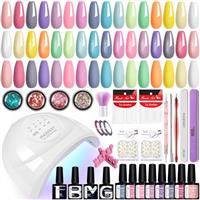 Phoenixy 16 Colours Gel Nail Polish Set with Lamp Starter Kit