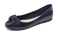 Feversole Women's Round Toe Cute Bow Trim Ballet Flats Dolly