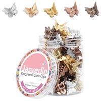 90s Butterfly Hair Clips, Assorted Color Plastic Mini Hair Clip Women Girls Butterfly Accessories JASVERLIN
