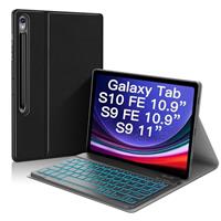 Backlit Wireless Keyboard Case for Samsung Galaxy Tab S6 Lite/A9+/A8/S9/S10 FE/S9 FE...