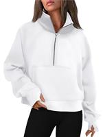 LACOZY Womens Long Sleeve Half Zip Pullover Warm Fleece Line