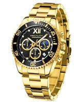 MEGALITH Mens Watches Designer Large Face Analogue Watch for Men Waterproof Stainless Steel Wrist Watch Luminous Date Gents Watches