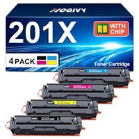 NOGIVY 219X Toner Cartridges Compatible for HP 219A 219X Toner for HP Color Laserjet Pro MFP 3302fdwg 3302sdwg 3302fdng 3202dw 3302sdw 3302fdn 3202dn 3202fdw W2190X (Black Cyan Yellow Magenta, 4-Pack)