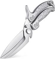 DRAGON RIOT Poultry Shears, Robust Kitchen Scissors Heavy Duty, Chicken Poultry Shears, Sharp Meat Scissors, Dishwasher Safe for Food, Chicken, Fish, Meat