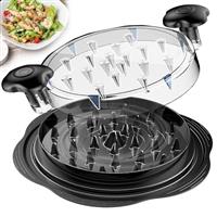 Chicken Shredder Large Chicken Breast Shredder Tool Twist with Brush&Fork, Visible Meat Shredder Machine, Anti-Slip Strip, Ergonomic Handle, BPA Free, Pork Beef Chicken(Matcha)