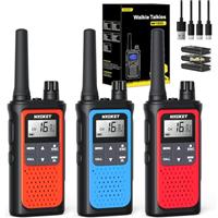 NXGKET Walkie Talkies for Adults Long Range,2Pcs PMR446 Rechargeable walkie talkie w/Built-In Batteries,16 Channels Radios with USB Type-C Cable,VOX Hand-free Auto Squelch for Outdoor Camping Hiking