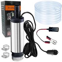 Fuel Transfer Pump,12V Diesel Pump Oil Pump Portable Stainless Steel Submersible Pump Small Kerosene Pump and 3 Meter Hose for for Vehicle Camper Truck Caravan Motorhome