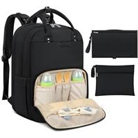 Baby Changing Bag Backpack with Portable Changing Mat Waterproof Nappy Bag Multifunction Baby Diaper Bags Large Rucksack Bag for Mom & Dad