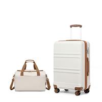 Kono Luggage Sets Lightweight ABS Hard Shell Suitcase with TSA Lock + Ryanair 40x20x25cm Cabin Bag