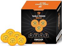 ZOROOOX High-Performance 3-Star Table Tennis Balls - Pack of | 9, 18, 36 or 72 | Orange or White | 40+ ABS Competition Grade Ping Pong Balls