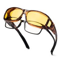 Face Shadow Polarized Night Driving Glasses Fit Over Anti Gl