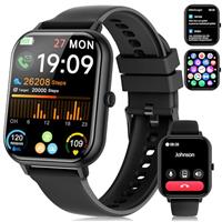 Smart Watch for Men Women(Answer/Make Call),1.83"HD Fitness Tracker with Pressure/SpO2/Heart Rate Monitor,Sleep Tracker, Step Counter, IP68 Waterproof 123+ Sport Modes Fitness Watch for Android&iPhone