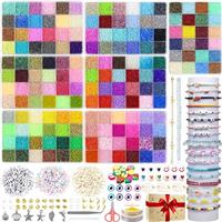 HYHJMISTY Glass Seed Beads for Bracelets, Necklaces, Earrings - DIY Crafts & Gifts, 96 Colors Pearl Beads for Jewelry Making