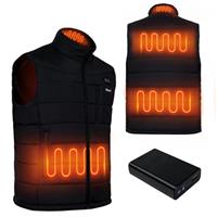 Kapok Heated Vest for Men, Heated gilet with 10000mAh Power