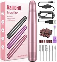 Electric Nail Files, Professional Nail Drill for Acrylic Nails Gel, Electric Nail Drill 20000 RPM, Adjustable Speed E File for Nails, Electric Manicure Pedicure Kit Gifts for Beginner Girl Women Mum