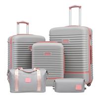 COOLIFE Suitcase Trolley Carry On Hand Cabin Luggage Sets Hard Shell Travel Bag Lightweight with TSA Lock,The Suitcase Set Included 1pcs Travel Bag and 1pcs Toiletry Bag