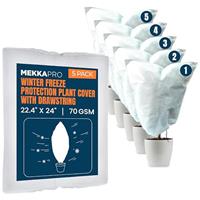 MEKKAPRO Winter Freeze Protection Plant Cover 5PK (22.4" x 2