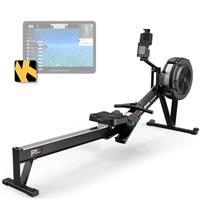 PASYOU Rowing Machine,Air Resistance Rowing Machines for Home Use 10 Gears Adjustable, Super Silent Rower Machine with Bluetooth & Smart Monitor(350LB Weight Capacity) PR70