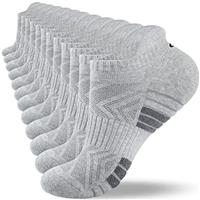 Natugloe Trainer Socks Cushioned Anti-Blister Ankle Socks Breathable Sports Running Athletic for Men Women 6 Pairs