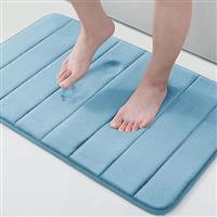 smiry Memory Foam Bath Mat Extra Soft Non-Slip Bathroom Mat, Super Absorbent Bath Mats for Bathroom Floor, Machine-Washable Dry Bath Rug Foot Mat