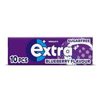 Extra Blueberry Flavour Sugar Free Chewing Gum 10 pieces (1 x30x36 Packs)