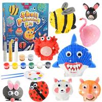 HappyGoLucky 4-12 Year Old Girl Gifts, Art and Craft Kits for Kids Age 4-10 Gifts Toys for 4-10 Year Old Girl Gifts Girls Birthday Presents Air Dry Clay for Kids Mermaid Toys Kids Painting Set