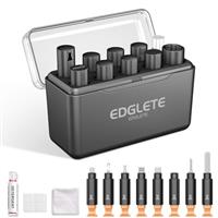 Edglete iPhone Cleaning Kit for Charging Port Cleaner, Multi-Tool iPhone Cleaner Repair Lightning Cables, Phone Cleaning Kit for iPhone, iPad, Connectors, Speakers, Airpod Cleaning Kit, White
