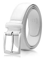 Milorde Men's Genuine Leather Dress Belt, Handmade, 100% Cow Leather, Fashion & Classic Designs for Work Business and Casual